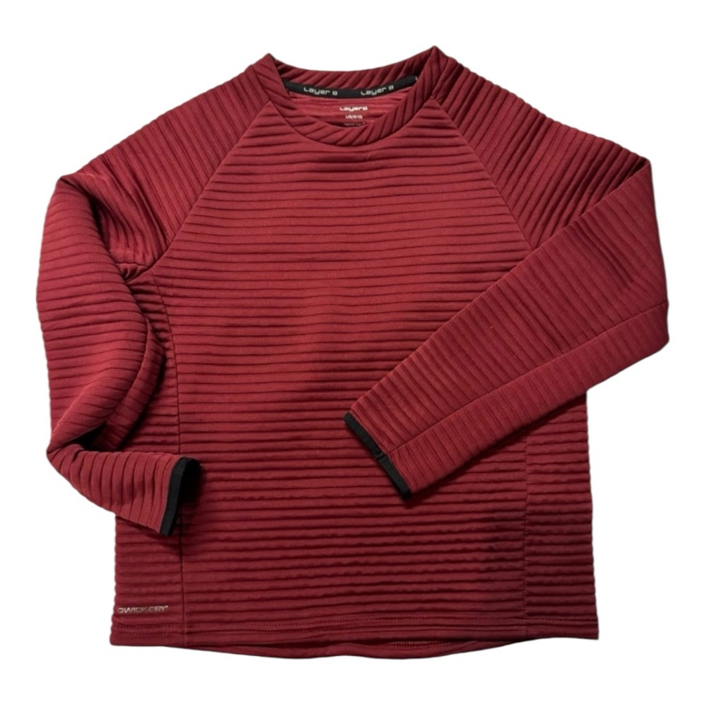 Layers burgundy‎ New lg. 10/12 Burgundy Ribbed Long Sleeve Top